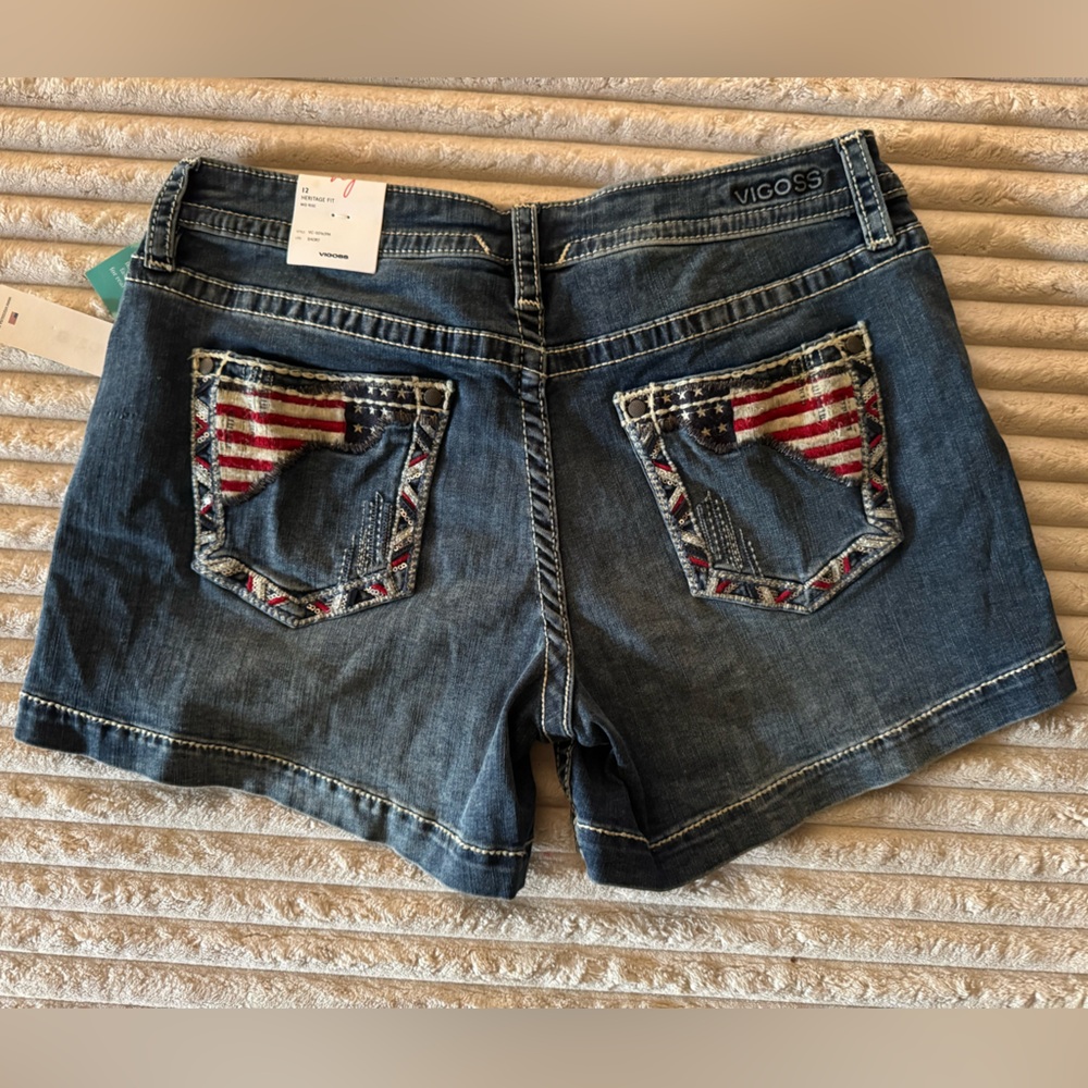 Vigoss Blue Denim Heritage Fit Shorts